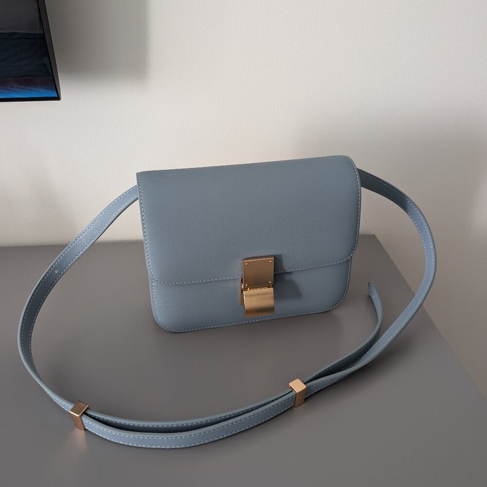 Blue Leather Bag